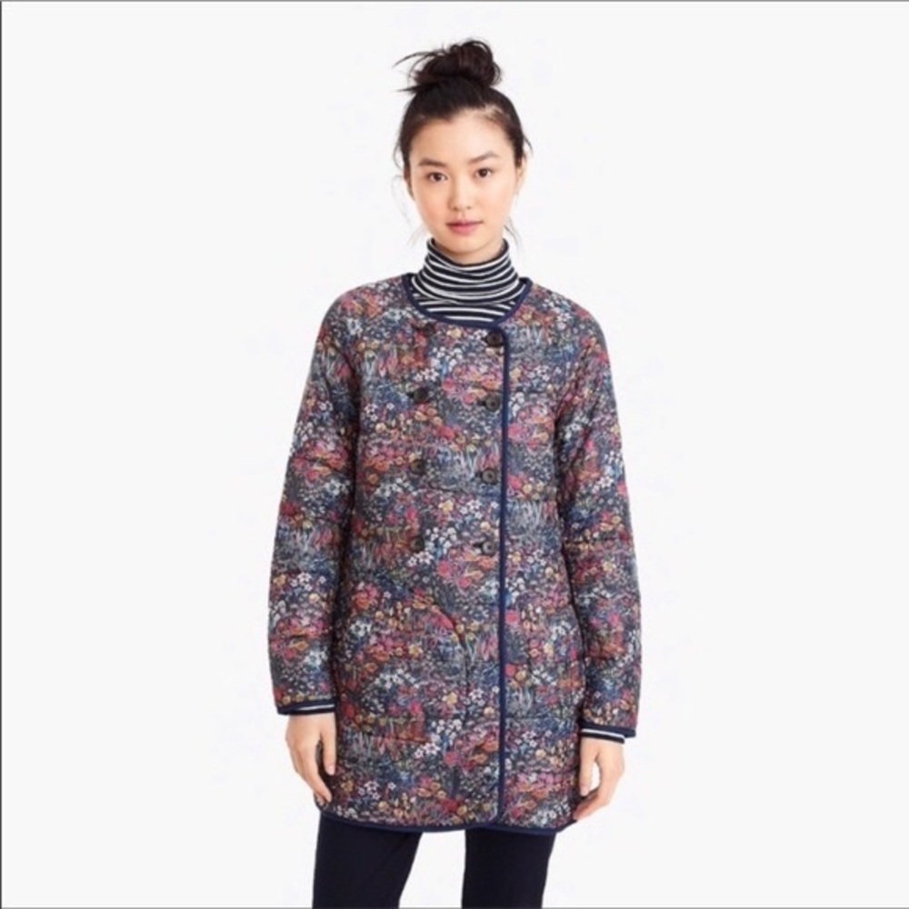 JCrew Reversible Puffer and scarf